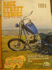 VINTAGE BSH BACK STREET HEROES MOTORCYCLE BIKE MAG JUNE 1990 # 74 RICKMAN