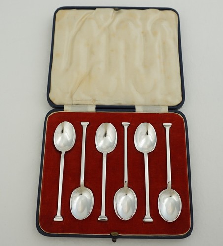 Cased vintage sterling silver - cased,