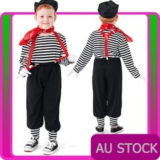 Kids Mime Costume Boys Artist