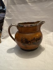 Vintage Jug Pitcher Ridgeway Pottery Macmillian & Co Scene Coaching Days 5"