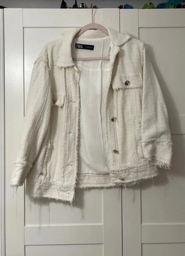 Zara cream shacket jacket - cream,