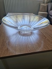 New In Box Vera Wang Wedgwood Lead Crystal Glass Decorative Bowl, Serving Dish