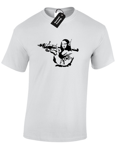 Mona lisa banksy mens - banksy, shirt