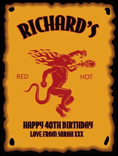 Personalised fireball whiskey - personalised,