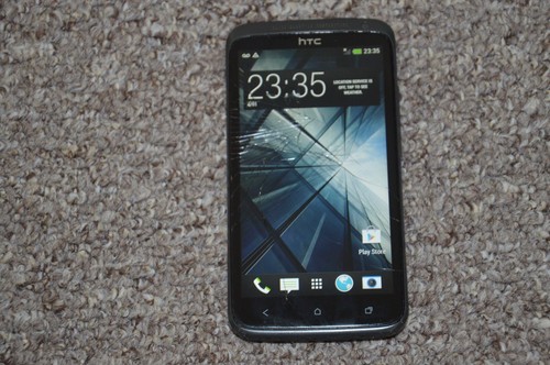 Cracked htc one - cracked,