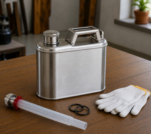 Stainless steel jerry can - stainless,