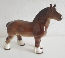 VINTAGE PORCELAIN USSR LOMONOSOV "SHIRE/WORKHORSE" FIGURINE 