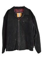 CIRO CITTERIO Black Leather Bomber Jacket size L Mens Full Zip Casual Outdoors