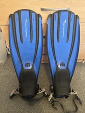 Mares Avanti Quattro Scuba Diving Fins Blue, Size Regular