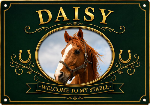 Personalised horse stable - horse,