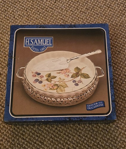 Vintage samuel flan dish - h,