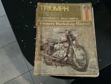 TRIUMPH TRIDENT,T150,T150V,T160 BSA ROCKET 3,A75 HAYNES MANUAL 1969-1975