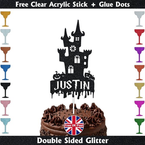 Haunted house glitter - glitter, cake