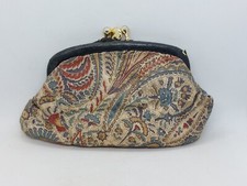 Vintage Liberty Coin Purse two sections multicoloured pattern Restoration Repair