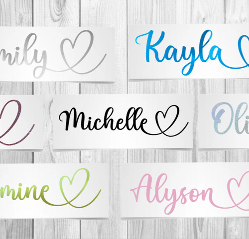 Personalised vinyl name - vinyl, decal