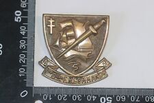 WW2 FREE FRENCH NO 4 COMMANDO KIEFFER NUMBERED COPY BERET BADGE
