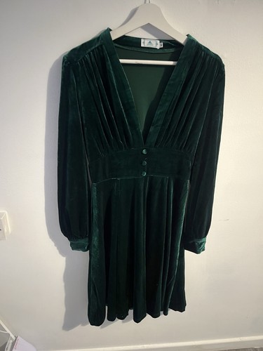 Women dark green - dark, velvet