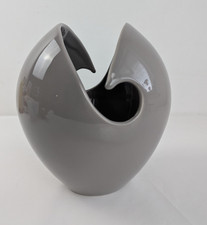 Kelly Hoppen Abstract Vase Large Contemporary  Modern Grey Ceramic Approx. 26 cm