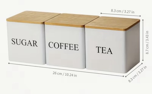 Tea sugar coffee - tea, canisters
