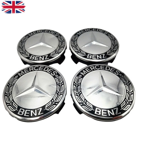 Black silver mercedes benz - black,