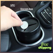 Car Coin Case Loose change Storage Box Money Wallet Piggy Bank Holder- Organizer