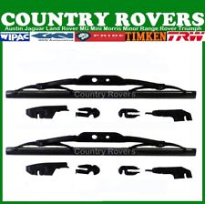 LAND ROVER SERIES 3 FRONT WINDSCREEN WIPER BLADES PAIR - NEW 10" BLADES PRC1330