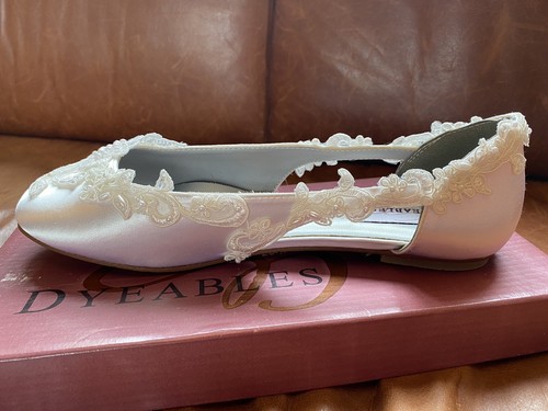 Flat satin wedding bridal - flat,