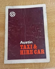 Austin Taxi/ Hire Car Workshop