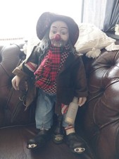 Vintage Tramp Hobo Clown Doll