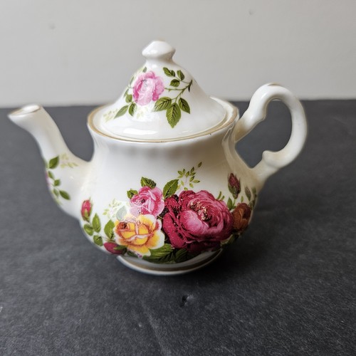Vintage miniature teapot pink - vintage,