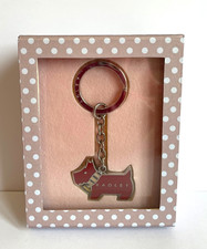 Radley Enamel Red Dog Keyring With Scarf BNWT Gift Boxed