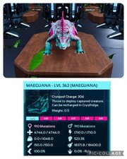 ark survival ascended pve CC LEVEL 362 MAEGUANA ONLY