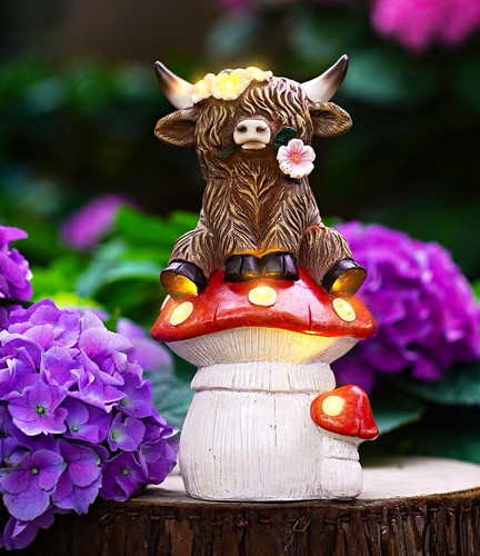 Funny highland cow solar - cow,