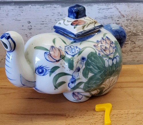 Elephant teapot multicoloured - elephant,