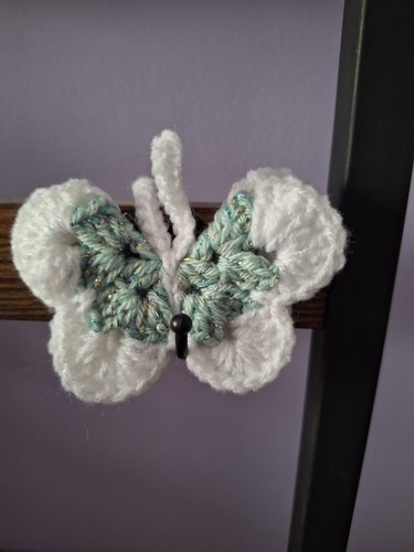 Crochet duck egg blue white - duck, blue/white