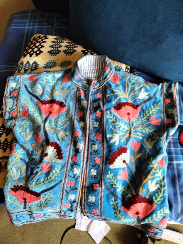 Heavily embroidered waist coat - heavily,