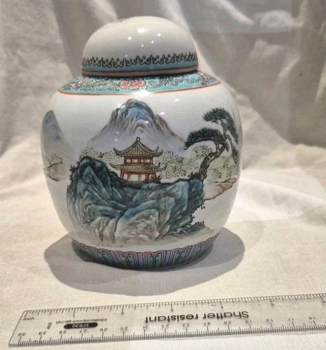 Chinese porcelain ginger jar - porcelain,