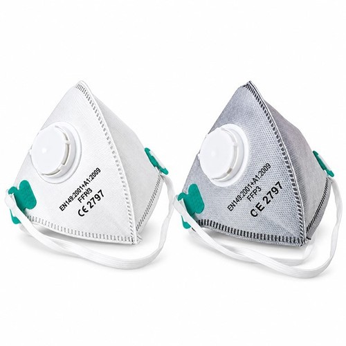 Ffp3 valved dust mask fold - dust,
