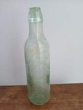 Aerated water glass bottle Bedford with glass cap