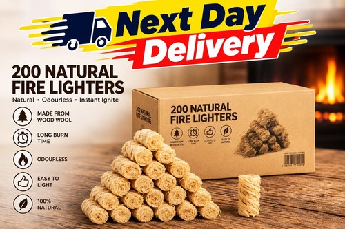 Natural firelighters for wood - natural,