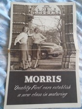 Morris Six newspaper brochure