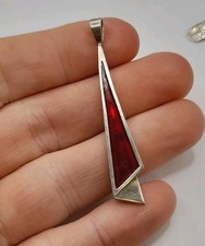 Unusual silver enamel - unusual,