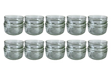 Small Glass Storage Jars x10 | 100ml | Clear Round Containers