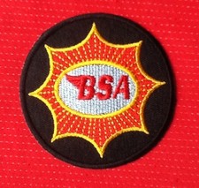 BSA MOTORCYCLE BANTAM BRITISH VINTAGE BIKE BIKER  BADGE IRON SEW ON PATCH SHIELD