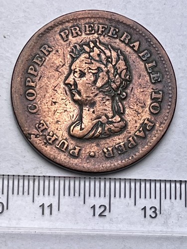 1838 large copper - 1838, token