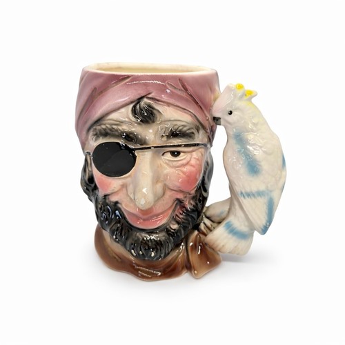 Vintage pirate with parrot - vintage,