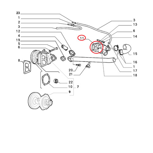 Water pump sealing - pump, gasket