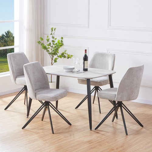 Aspen dining set grey - aspen, oak