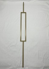Metal Gold Rectangular Home Décor Square Stair Baluster 1120mm Staircase Spindle
