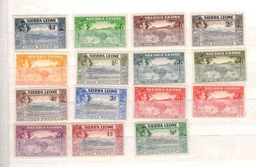 Sierra leone set george 6th - sierra,